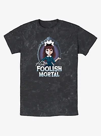 Disney Haunted Mansion His Foolish Mortal Mineral Wash T-Shirt