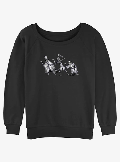 Disney Haunted Mansion Hitchhiking Ghosts Girls Slouchy Sweatshirt