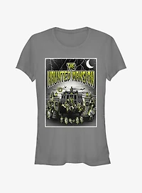 Disney Haunted Mansion Horror Mansion Poster Girls T-Shirt Hot Topic Web Exclusive