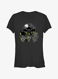 Disney Haunted Mansion Hitchhiking Ghosts Heads Girls T-Shirt