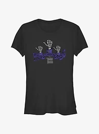 Disney Haunted Mansion Beware Hitchhiking Ghosts Girls T-Shirt
