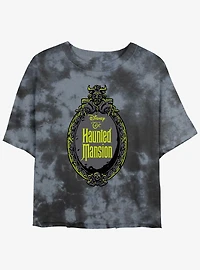Disney Haunted Mansion Haunted Mirror Tie-Dye Girls Crop T-Shirt