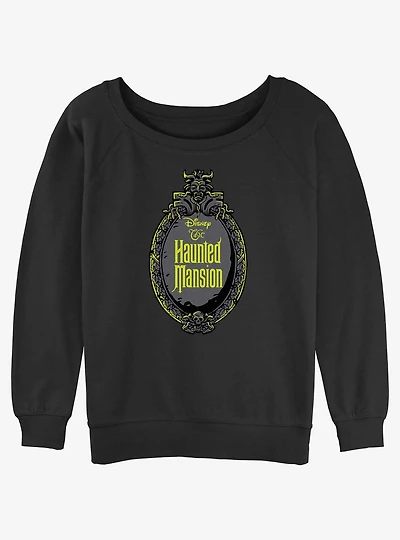 Disney Haunted Mansion Haunted Mirror Girls Slouchy Sweatshirt