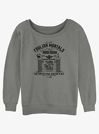 Disney Haunted Mansion Tomb Sweet Tomb Girls Slouchy Sweatshirt