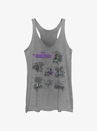 Disney Haunted Mansion Map Girls Tank