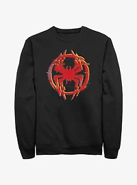 Marvel Spider-Man Glitchy Spider Symbol Sweatshirt