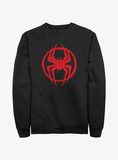 Marvel Spider-Man Spray Circle Symbol Sweatshirt