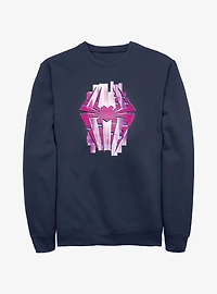 Marvel Spider-Man Glitch Box Spider Symbol Sweatshirt