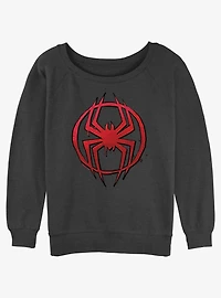 Marvel Spider-Man Simple Spider Symbol Girls Slochy Sweatshirt