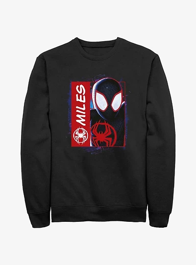 Marvel Spider-Man Miles Morales Simple Comic Sweatshirt
