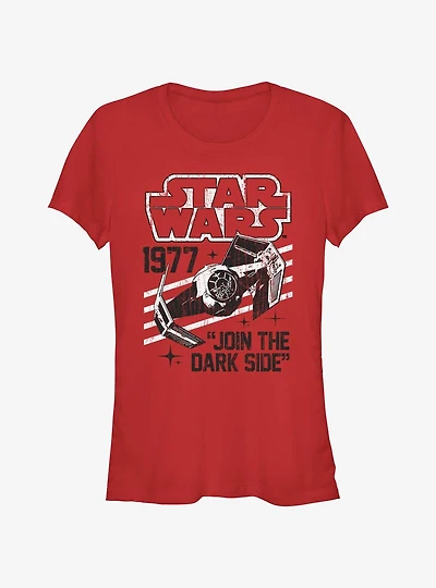 Star Wars Tie-Fighter Join The Dark Side Girls T-Shirt