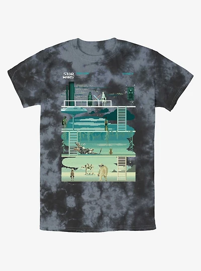 Star Wars: The Empire Strikes Back 8-Bit Tie-Dye T-Shirt