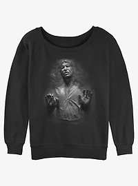 Star Wars Han Solo Carbonite Girls Slouchy Sweatshirt