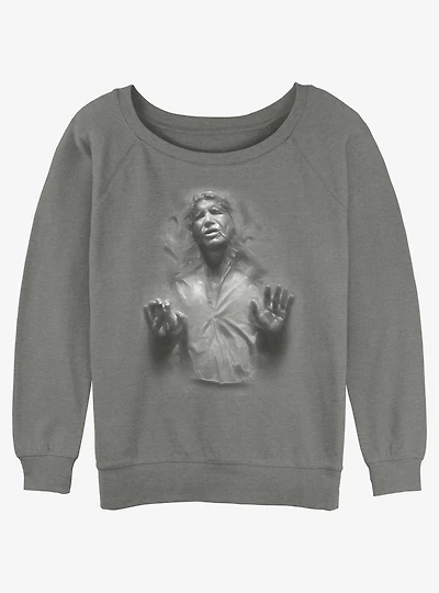 Star Wars Han Solo Carbonite Girls Slouchy Sweatshirt
