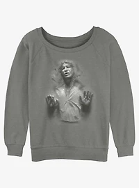 Star Wars Han Solo Carbonite Girls Slouchy Sweatshirt