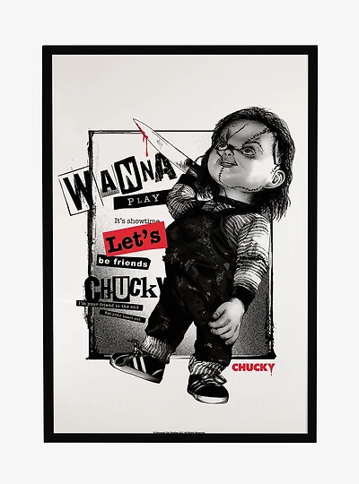 Chucky TV Series Let's Be Friends Framed Poster