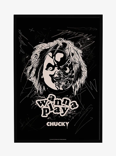 Chucky TV Series Wanna Play Framed Poster