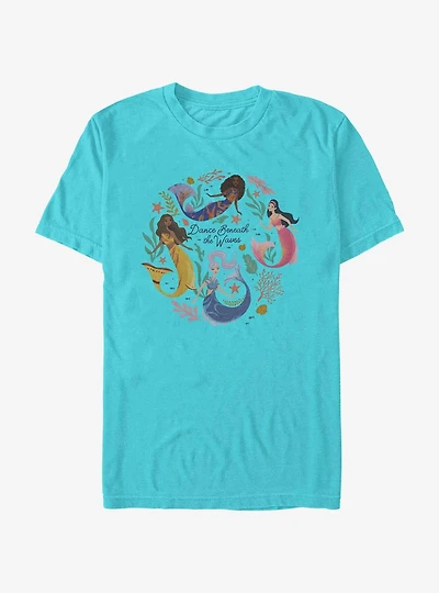 Disney The Little Mermaid Live Action Sisters Dance Beneath The Waves Extra Soft T-Shirt