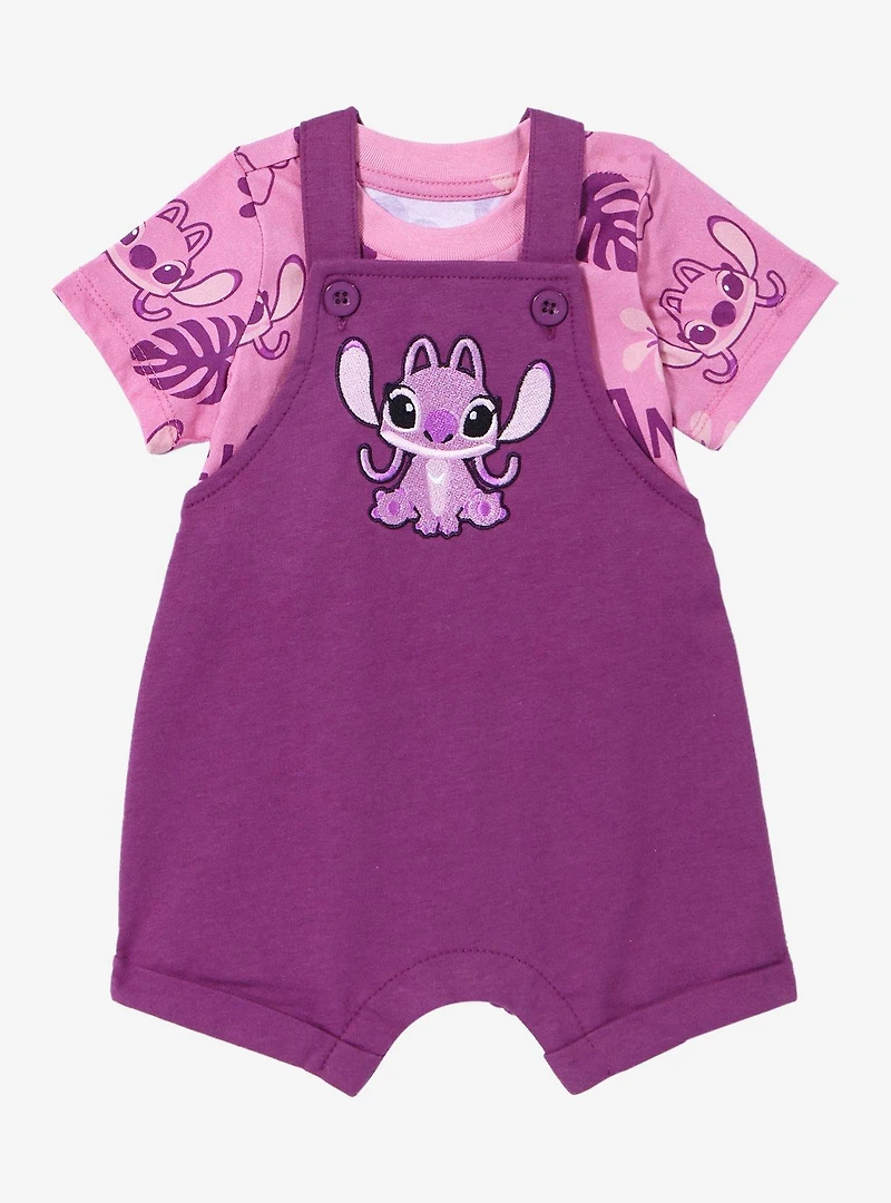 Disney Lilo & Stitch Angel Infant T-Shirt and Overall Set - BoxLunch Exclusive