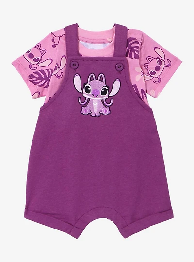 Disney Lilo & Stitch Angel Infant T-Shirt and Overall Set - BoxLunch Exclusive