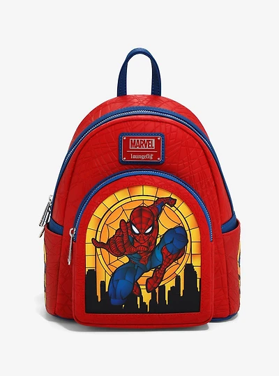 Loungefly Marvel Spider-Man Stained Glass Mini Backpack — BoxLunch Exclusive