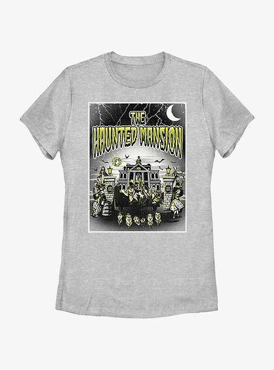 Disney Haunted Mansion Horror Poster Womens T-Shirt BoxLunch Web Exclusive
