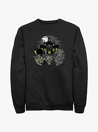 Disney Haunted Mansion Three Hitchhiking Ghosts Heads Sweatshirt