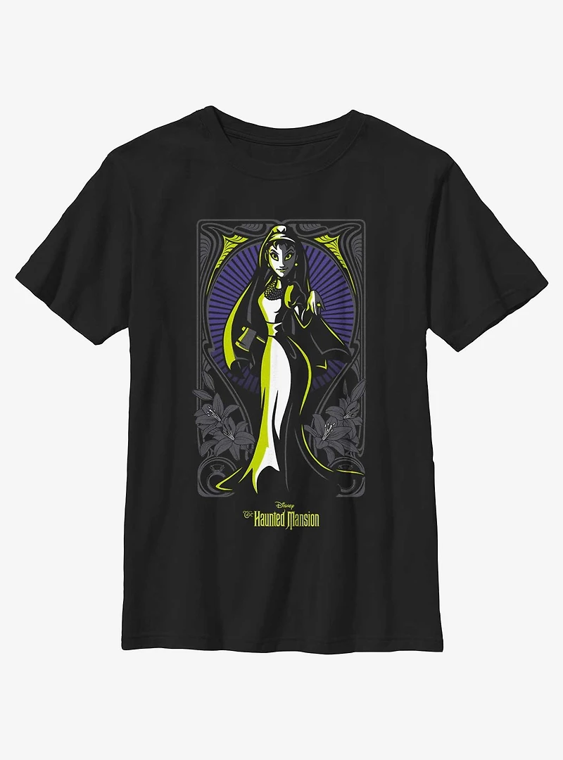 Disney Haunted Mansion Bride Portrait Nouveau Youth T-Shirt