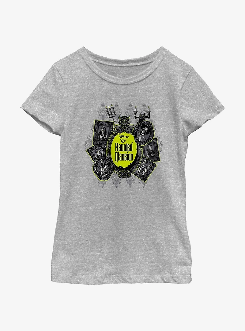 Disney Haunted Mansion Resident Portraits Youth Girls T-Shirt