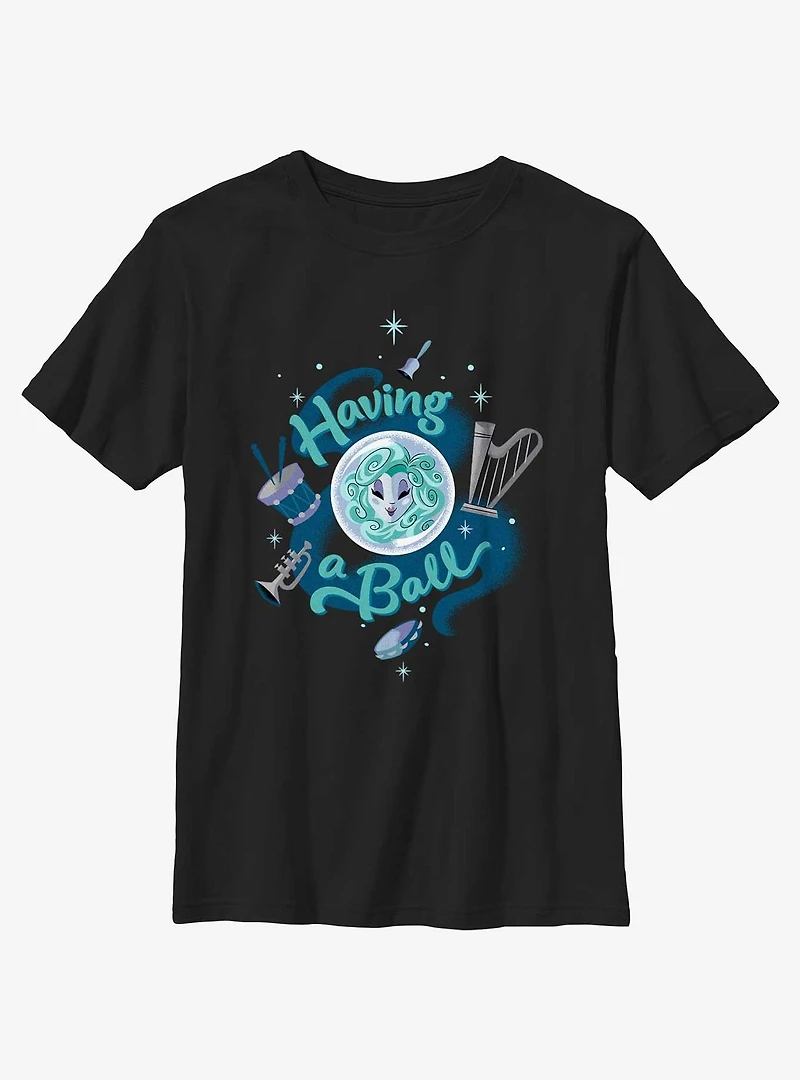 Disney Haunted Mansion Madam Leota Having A Ball Youth T-Shirt