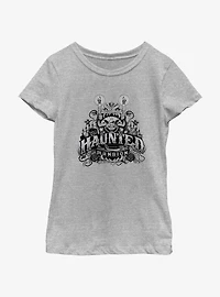Disney Haunted Mansion Gargoyle Candles Youth Girls T-Shirt