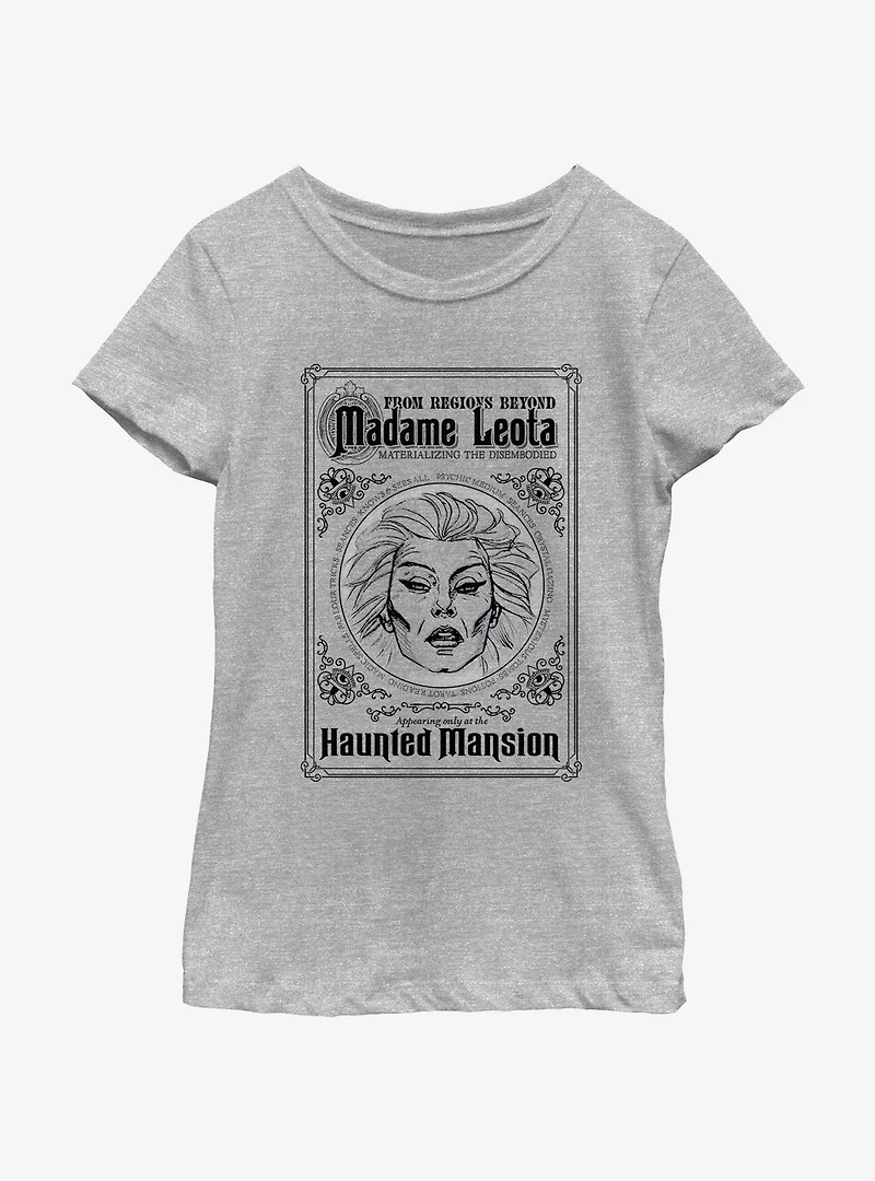 Disney Haunted Mansion Madame Leota Poster Youth Girls T-Shirt