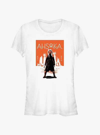 Star Wars Ahsoka Action Stance Girls T-Shirt