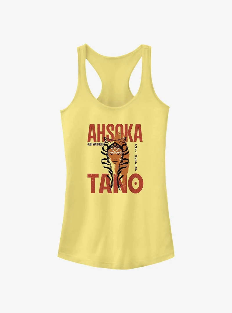 Star Wars Ahsoka Face Overlay Girls Tank