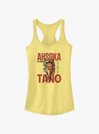 Star Wars Ahsoka Face Overlay Girls Tank