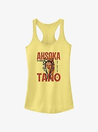 Star Wars Ahsoka Face Overlay Girls Tank