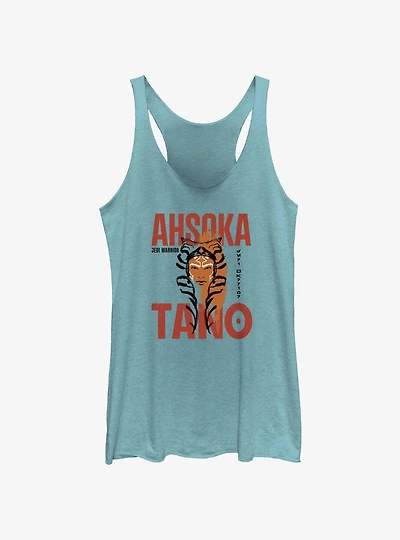 Star Wars Ahsoka Face Overlay Girls Tank