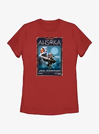 Star Wars Ahsoka Jedi Warrior VHS Womens T-Shirt