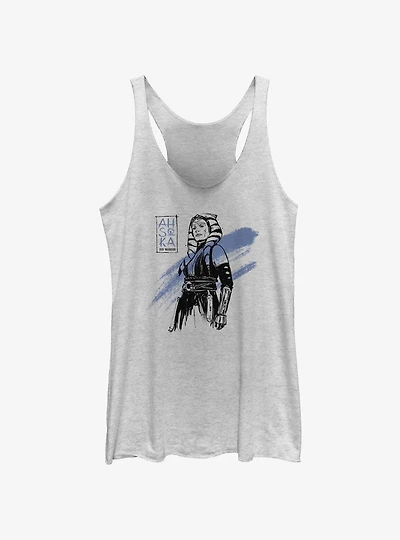 Star Wars Ahsoka Inky Womens Tank Top