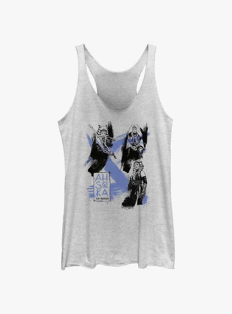 Star Wars Ahsoka Jedi Strokes Womens Tank Top