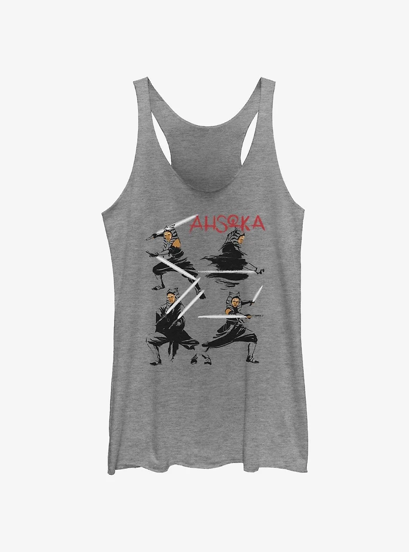 Star Wars Ahsoka Jedi Strike Womens Tank Top