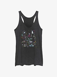 Disney Haunted Mansion Map Womens Tank Top