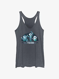 Disney Haunted Mansion Three Thumbs Up Womens Tank Top