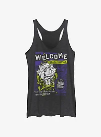 Disney Haunted Mansion Leota Toombs Welcome Poster Womens Tank Top