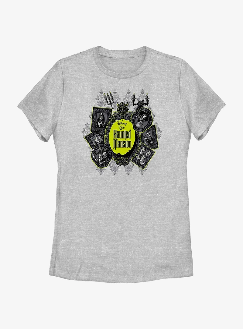 Disney Haunted Mansion Resident Portraits Womens T-Shirt