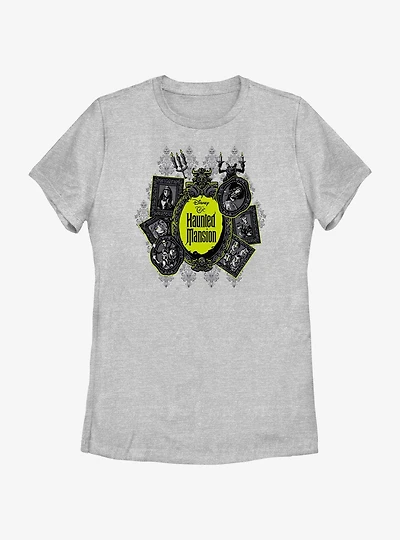 Disney Haunted Mansion Resident Portraits Womens T-Shirt