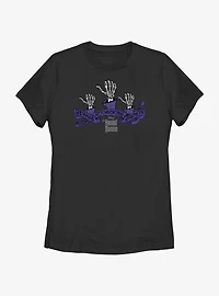 Disney Haunted Mansion Beware Hitchhiking Ghosts Womens T-Shirt