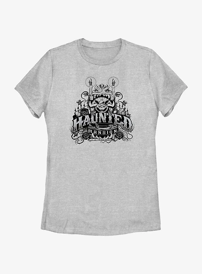 Disney Haunted Mansion Gargoyle Candles Womens T-Shirt