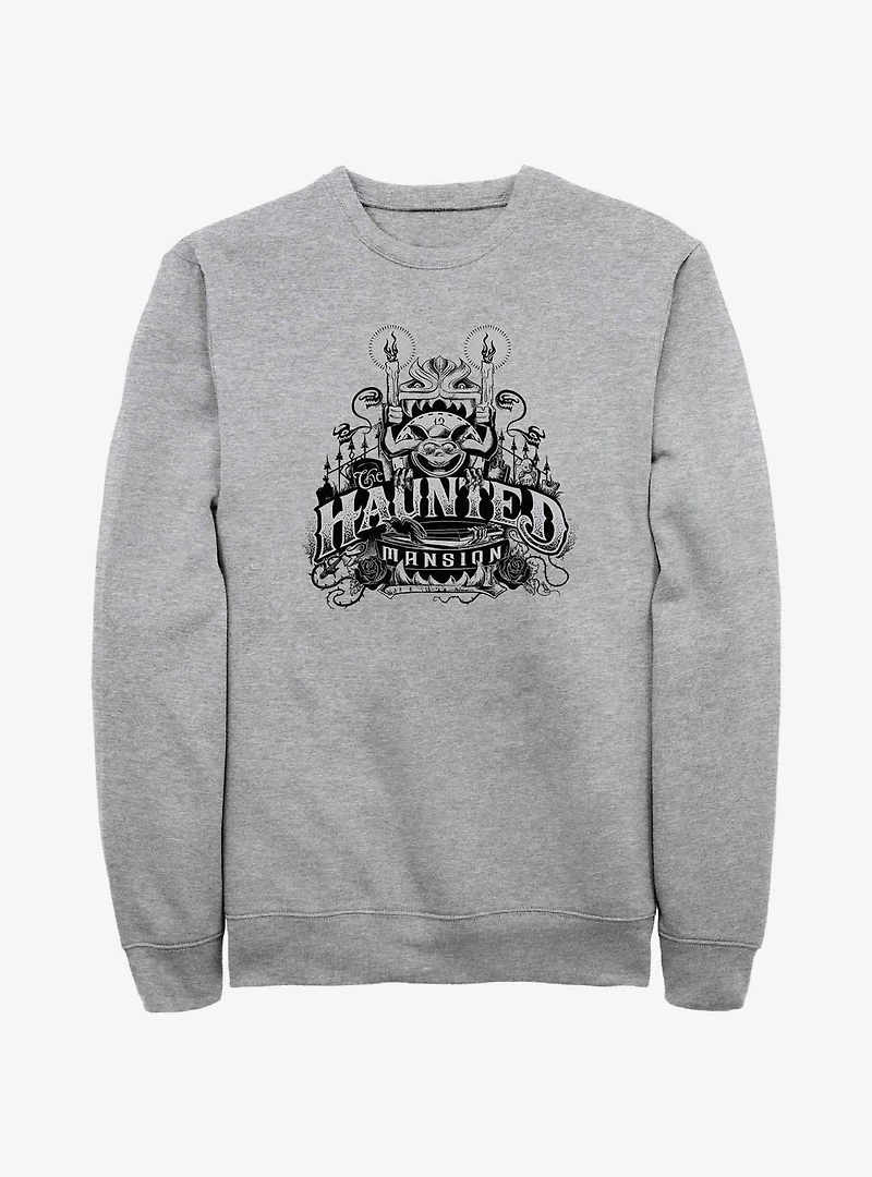 Disney Haunted Mansion Gargoyle Candles Sweatshirt