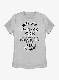 Disney Haunted Mansion Here Lies Phineas Pock Womens T-Shirt